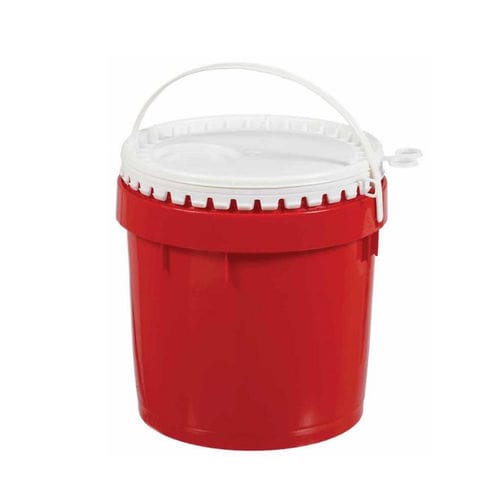 Balde em material plástico - 7564006110 - EVOPACK - redondo / com tampa / com pega