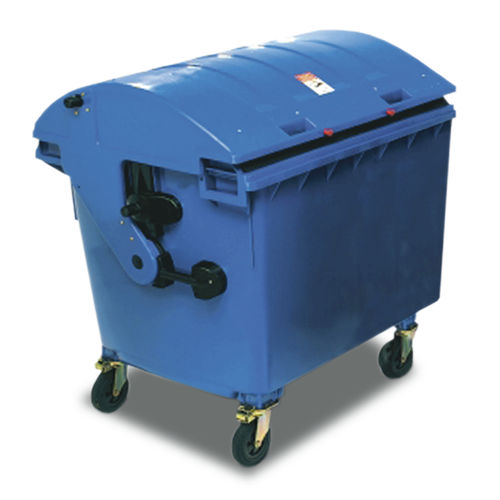 Contêiner de lixo em PEAD - KA 1100 - EVOPACK - para resíduos industriais / com tampa / com 4 rodas