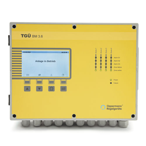 Central de detecção de gás multicanais - TGÜ-BM 3.6 - Oppermann Regelgeräte - com display LCD / de parede / de CO