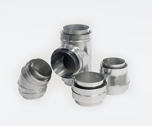 Duto de ventilação de parede dupla - BRINNER - circular / em aço galvanizado / em aço inoxidável