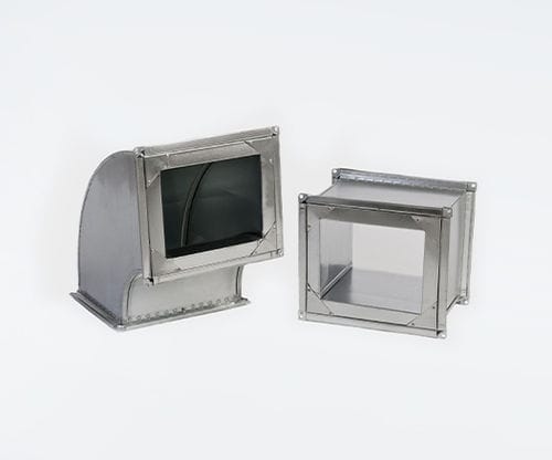 Duto de ventilação de parede dupla - BRINNER - retangular / em aço galvanizado / para ventilação