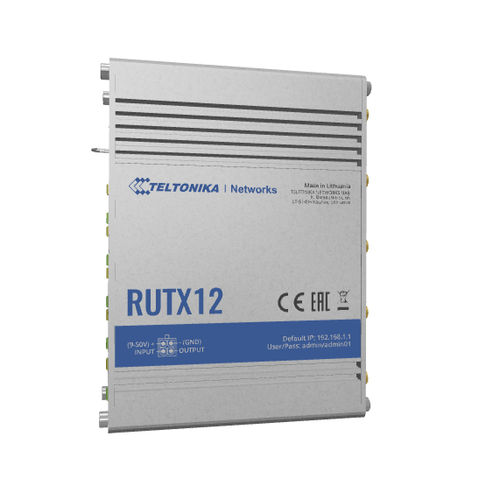 Roteador celular - RUTX12 - Teltonika Networks - WAN / LTE / Wi-Fi
