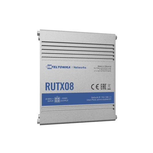 Roteador Ethernet - RUTX08 - Teltonika Networks - de comunicação / Gigabit Ethernet / OpenWrt