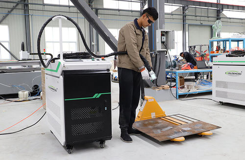 Máquina de limpeza a laser de fibra - iGCL-HC - igoldencnc - a plasma / automática / de processo