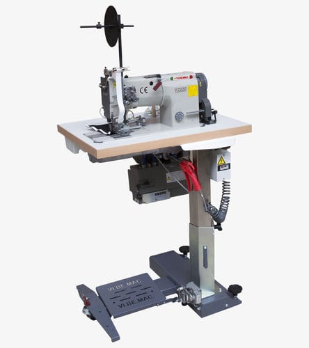 Máquina de costura de ponto fixo - V2220 - VI.BE.MAC. - de 2 agulhas / de tecidos / de mesa