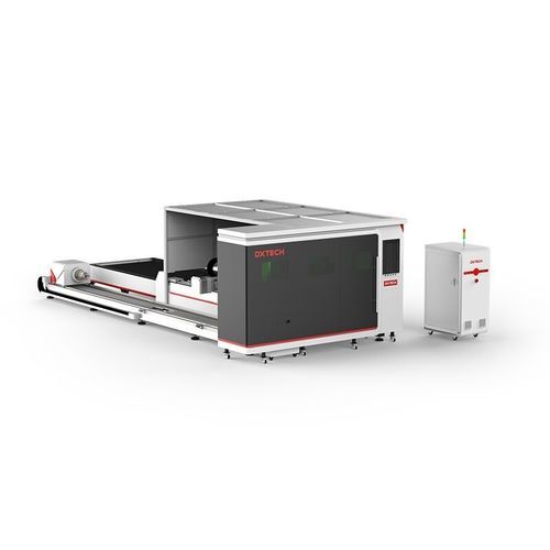 Máquina de corte com mesa de troca - ST Series - DXTECH CNC Machine Co., Ltd. - a laser de fibra / para alumínio / para aço inoxidável