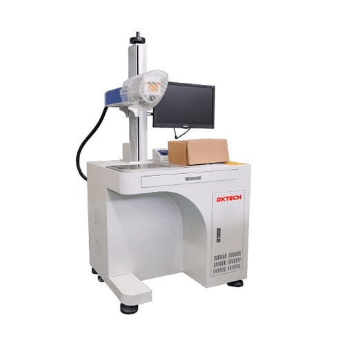 Máquina de marcação a laser de fibra - DXTECH CNC Machine Co., Ltd. - para aço inoxidável / para alumínio / de bancada