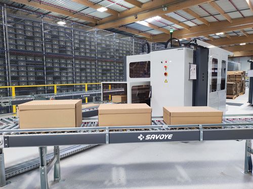 Máquina embaladora automática - E-JIVARO - SAVOYE - em linha