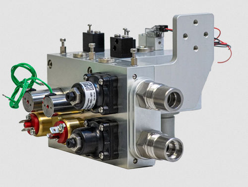 Distribuidor manifold para válvula solenoide - Air Engineering Controls Ltd - multivias / para aparelhos médicos / para ar