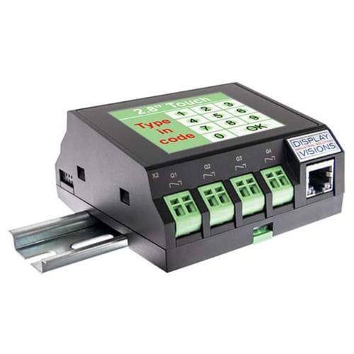 CLP com touch screen - DISPLAY VISIONS GmbH - compacto / integrado / em trilho DIN