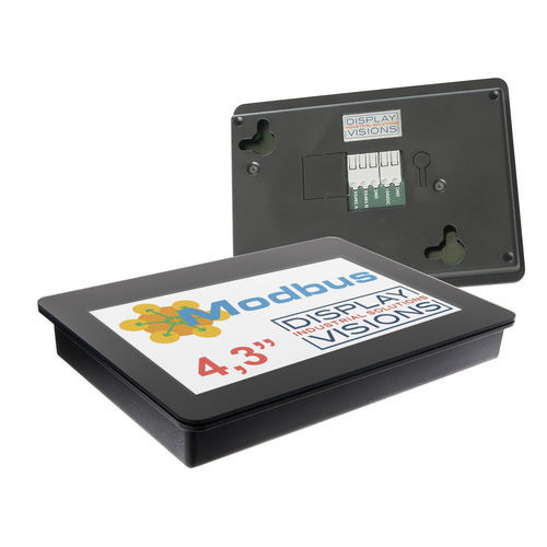 IHM com tecnologia capacitiva projetada - EA HMI043 series - DISPLAY VISIONS GmbH - embutida / de parede / 480 x 272