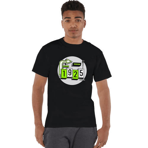 Camiseta de trabalho - Est. 1925 - Shure - em algodão / unissexo / preta