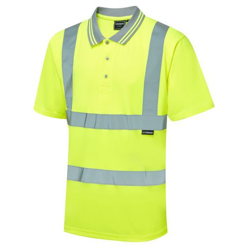 Camisa polo de alta visibilidade - EHV03 - Supertouch - de trabalho / com proteção UV / em poliéster reciclado