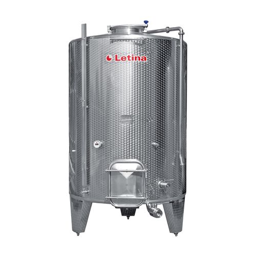 Tanque para vinho - VIK series - Letina - de vinificação / em aço inoxidável / cilíndrico