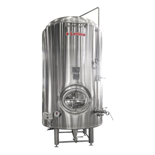 Tanque para cerveja - ZBB series - Letina - em aço inoxidável / cilíndrico / de pressão