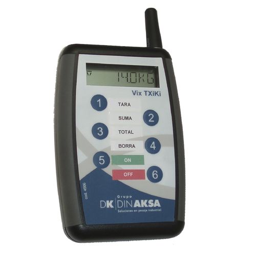 Indicador de peso com display LCD - VIX TXIKI - DINAKSA PESAJE - portátil / robusto / multifuncional