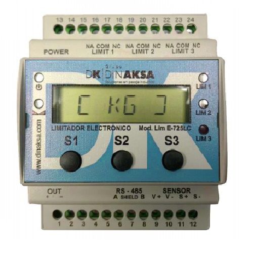 Limitador de carga eletrônico - LIM-E725 - DINAKSA PESAJE - para grua / para ponte rolante / para talha