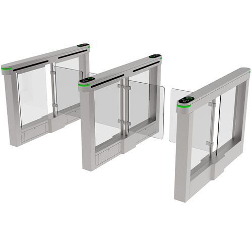 Catraca de acesso de abrir - MT-H318 - Mairs Intelligent Technology Co.,Ltd - de meia altura / automática / com leitor de crachás