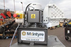 Tesoura crocodilo - McIntyre 150 - JMC Recycling Systems Ltd - elétrica / para sucata / semiautomática