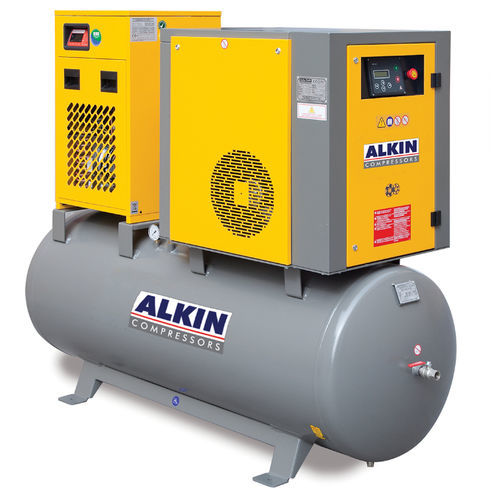 Compressor montado em tanque - ALK DK Series - ALKIN Compressors - de parafuso / de ar / com motor elétrico
