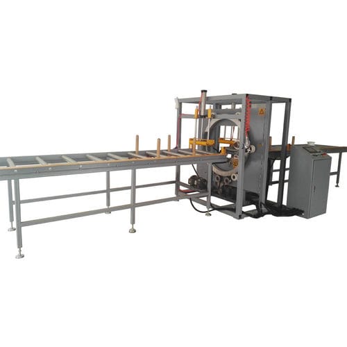 Envolvedora horizontal - S800E - Qingdao Ausense Packing Equipment Co., Ltd. - semiautomática / para produtos longos / com filme estirável