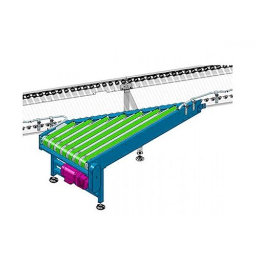 Transportador de esteira - Qingdao Ausense Packing Equipment Co., Ltd. - de rolos motorizados / horizontal / elétrico