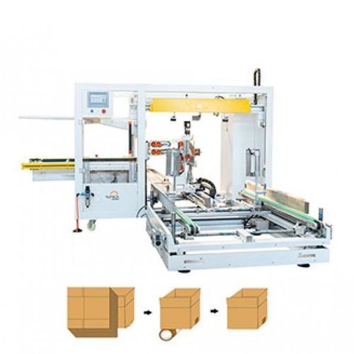 Formadora de caixas automática - YPK-4012 - Qingdao Ausense Packing Equipment Co., Ltd. - cola quente hot-melt / fita adesiva / de alta produção