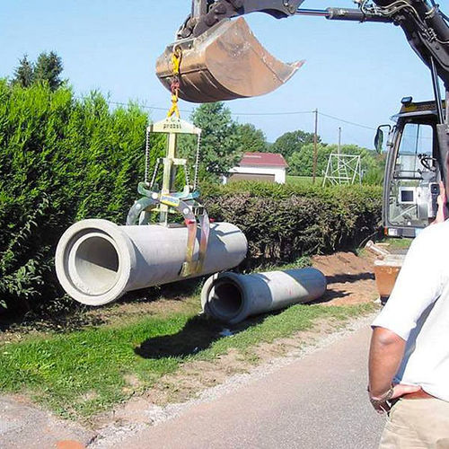 Garra de elevação para tubulações em concreto - Saur - vertical / mecânica