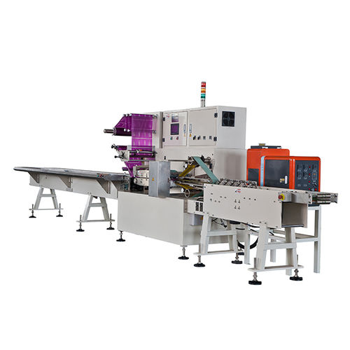 Máquina embaladora controlada por CLP - GM-083P - Xiamen Gachn Technology Co.,Ltd. - com servoacionamento / com filme plástico / para sacos