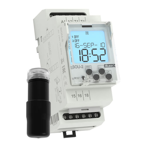 Interruptor crepuscular para trilho DIN - SOU-2 - ELKO