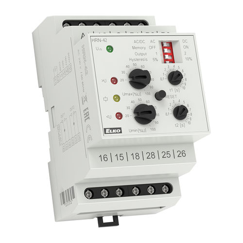 Relé de monitoramento de tensão - HRN-42 series - ELKO - 2 NA/NF / CA / CA/CC