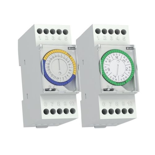 Interruptor horário analógico - ATS-2DR - ELKO - mecânico / para trilho DIN