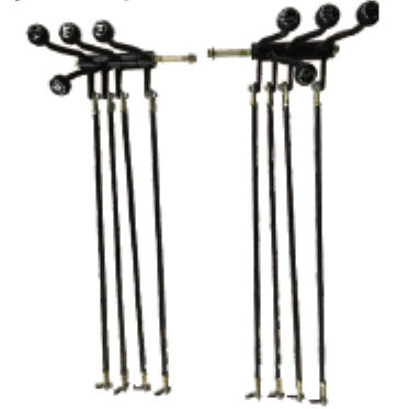 Alavanca com empunhadura - LJ156  - Luoyang yellow river flexible shaft controller