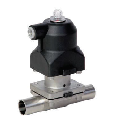 Válvula de diafragma - KMA 195 - SED Flow Control GmbH - com acionamento pneumático / de controle / em aço inoxidável