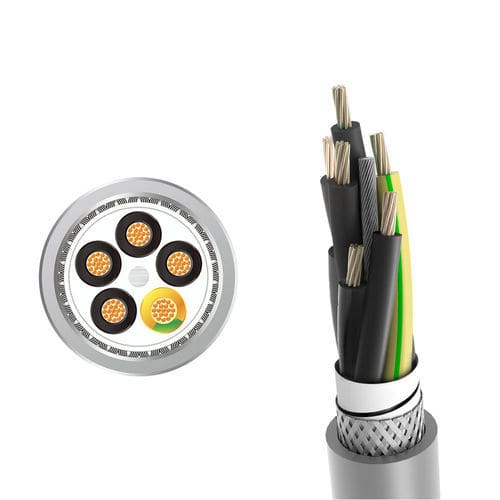 Cabo de alimentação - LONGFLEX® MC 712 CP  - Zhaolong Interconnect - DIN / retardante de chama / multifilamentos