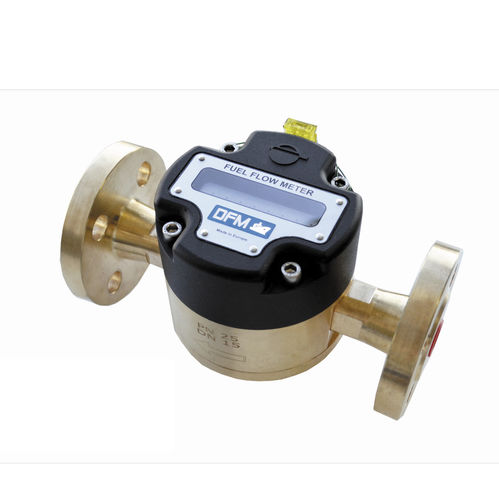 Medidor de vazão de pistão rotativo - DFM Marine - TECHNOTON - para óleo / para combustível / com rosca