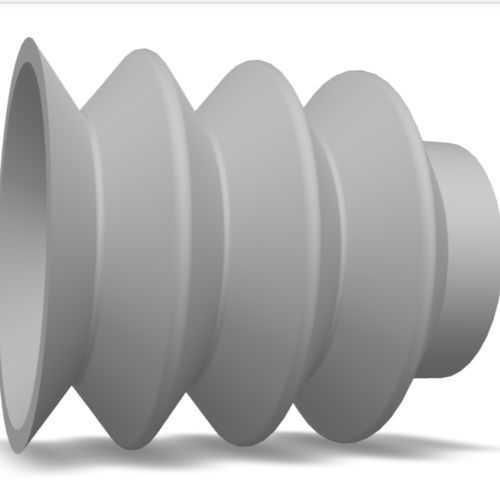 Ventosa de fole - 230.038.029.02 - Morali GmbH - em silicone
