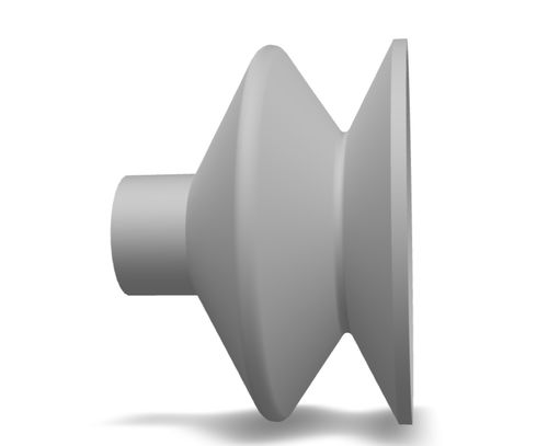 Ventosa de fole - 210.030.213.01 - Morali GmbH - em silicone / em NBR