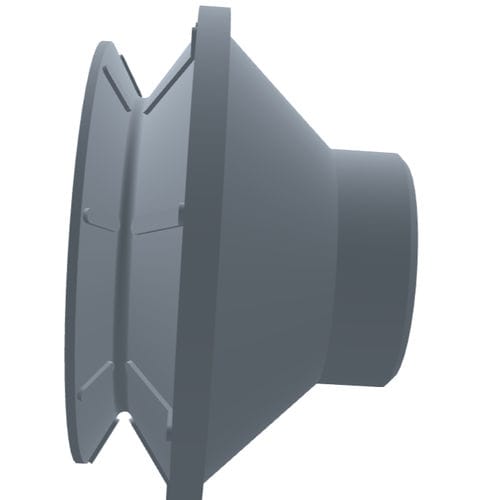 Ventosa de fole - 210.050.057.02 - Morali GmbH - em silicone