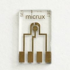 Elétrodo de filme fino - ED-mSE-10-Au - Micrux Fluidic - com fio de ouro / em titânio / para eletroanálise