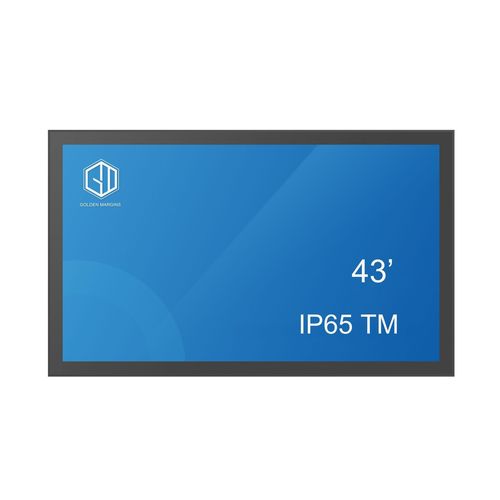 Monitor alta luminosidade - GM43IP65TM - Shenzhen Golden Margins Co., Ltd.  - TFT-LCD / com tecnologia capacitiva projetada / industrial