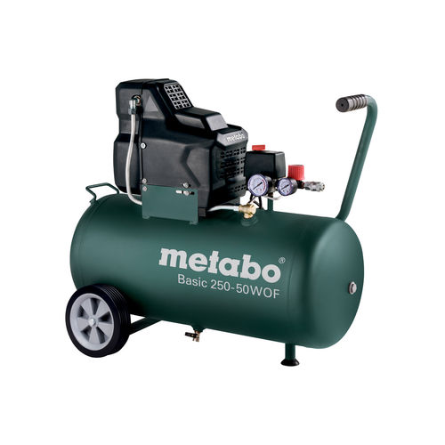 Compressor de pistão - BASIC 250-50 W OF  - Metabowerke - de ar / móvel / sem óleo