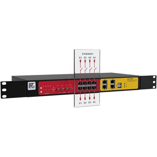 Switch de rede gerenciável - ipELB - IPCOMM GmbH - 4 portas / integrado / em linha