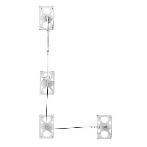 Linha de vida horizontal - TF series - Ficont Industry (Beijing) Co., Ltd. - contínua / flexível / EN 795