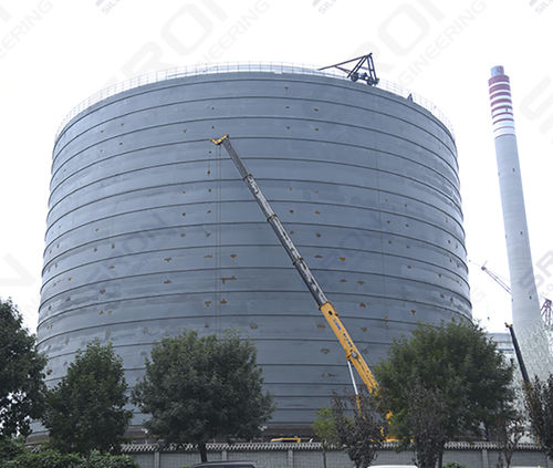 Silo com fundo cônico - Henan SRON SILO ENGINEERING Co., Ltd - soldado / de fundo plano / de cimento