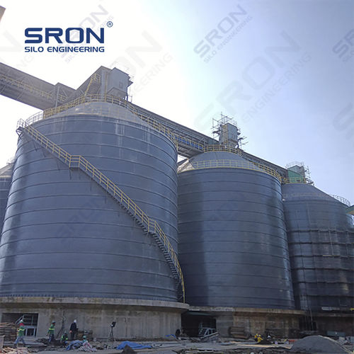 Silo soldado - Henan SRON SILO ENGINEERING Co., Ltd - de cimento / para produtos a granel / para cinzas
