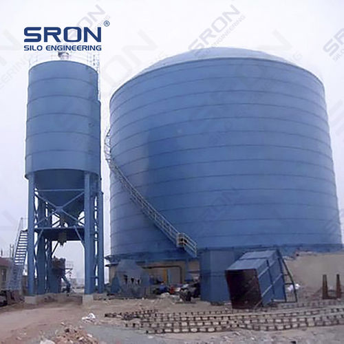 Silo aparafusado - Henan SRON SILO ENGINEERING Co., Ltd - soldado / de fundo plano / de fundo inclinado