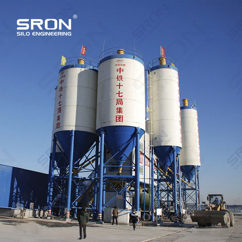 Silo aparafusado - Henan SRON SILO ENGINEERING Co., Ltd - com misturador / móvel / de cimento