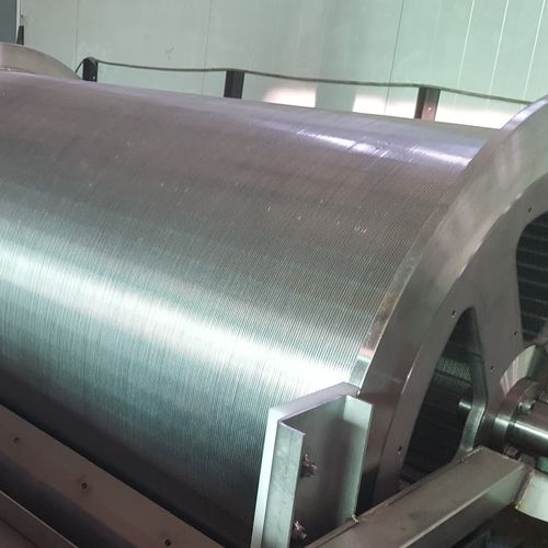 Peneira de tela metálica de seção trapezoidal rotativa - Advanced Engineering Wedge Wire