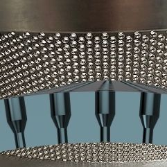 Tela de peneiramento perfurada - Advanced Engineering Wedge Wire - com furos bicilíndricos / para tratamento de águas / para a indústria de alimentos e bebidas